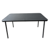 MESA DE GRĂDINĂ RECTANGULARĂ 140 x 80 x 72 CM GRI ÎNTUNECAT *6638