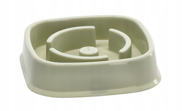 SLOW FEEDING PET BOWL 20.5 X 20.5 X 5 CM MIX PATTERNS PACK=12 PCS
