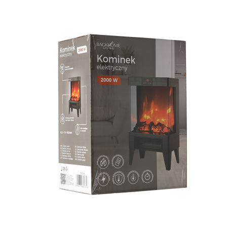 KOMINEK ELEKTRYCZNY - 32,2 x 18 x 52,3 CM - 2000W *7308