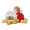 FIGURKA BOŻONAR. - ANIOŁEK Z KULĄ LED 36,5 x 21,5 x 23,5 CM opak=1 szt *5135