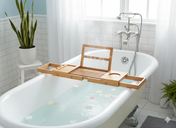 BAMBOO BATHROOM RACK