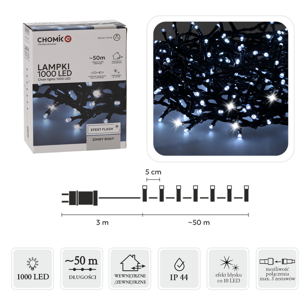 COLD WHITE LIGHTS LED 1000L