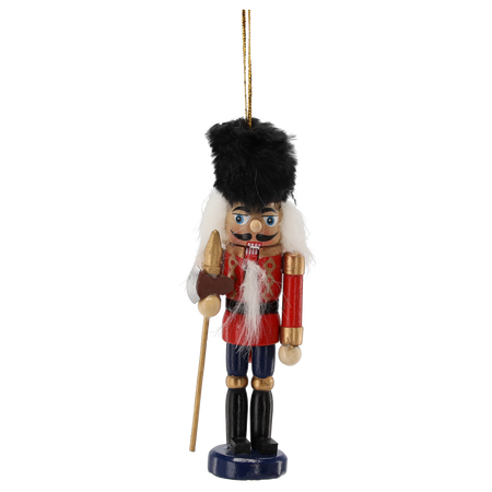 SET OF 3 CHRISTMAS DECORATIONS WOODEN SOLDIER 13 CM