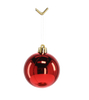 SET OF 12 BAUBLES 6 CM RED/GOLD/SILVER