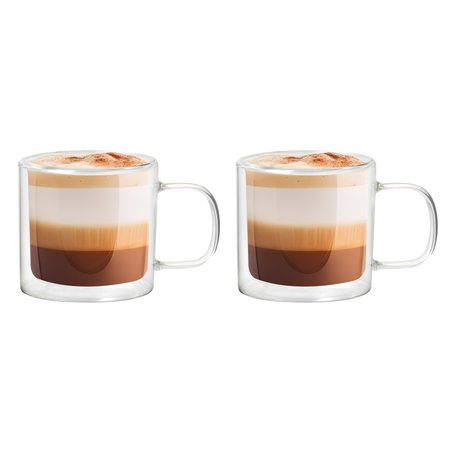 SET DE 2 CĂNI TERMICE CU PERETE DUBLAT DE 215 ML *9821