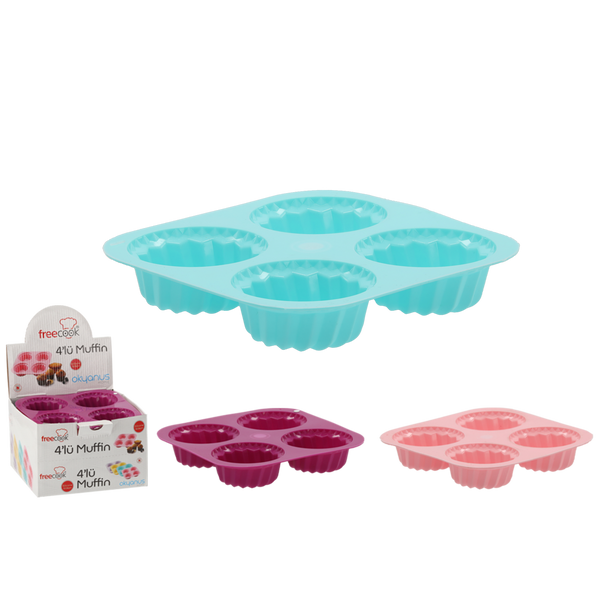 SILICONE MUFFIN FORM 4 PCS