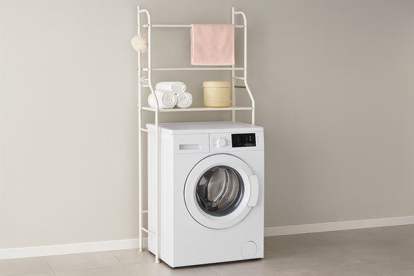 ORGANIZER NAD PRALKĘ 3-POZIOMOWY 66 x 25 x 152 CM BIAŁY *1104