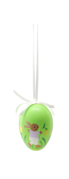 SET OF 6 EASTER EGGS 6 CM WITH ANIMAL PATTERN MIX DESIGNS TUBE