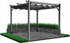 PERGOLA OGRODOWA SZARA 3 X 3M  2.95 x 2.95 x H2.3m