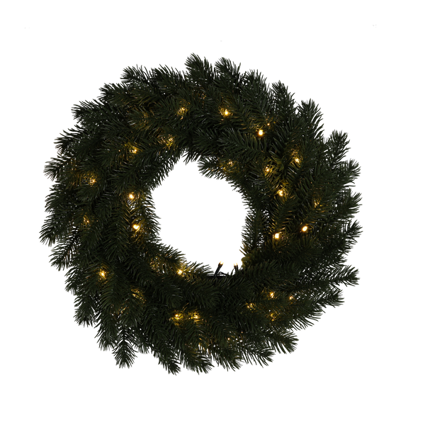 WREATH LED 40 CM GREEN 40 L