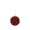 SET OF 7 CHRISTMAS TREE DECORATIONS DARK RED 29 x 29 x 9,5 CM