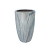 CERAMIC PLANT POT COVER 24 X 24 X 40 CM MARBLE EFFECT
