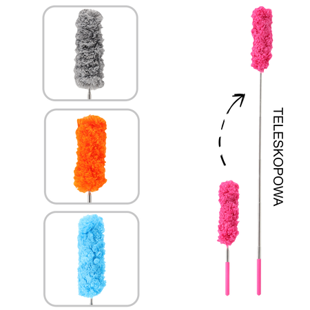 TELESCOPIC DUSTER 38 - 85 CM MIXED COLORS