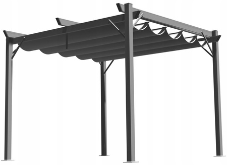 PERGOLĂ GRĂDINĂ GRI 3 X 4M 2,95 x 3,95 x H2,3m *5699