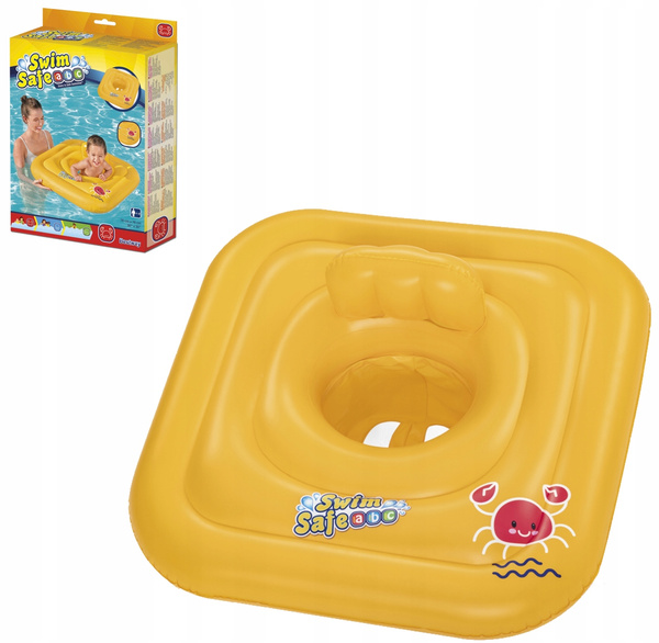Swim Safe™ 30" x 30"/76cm x 76cm Wondersplash Square 3-Ring Baby Boat