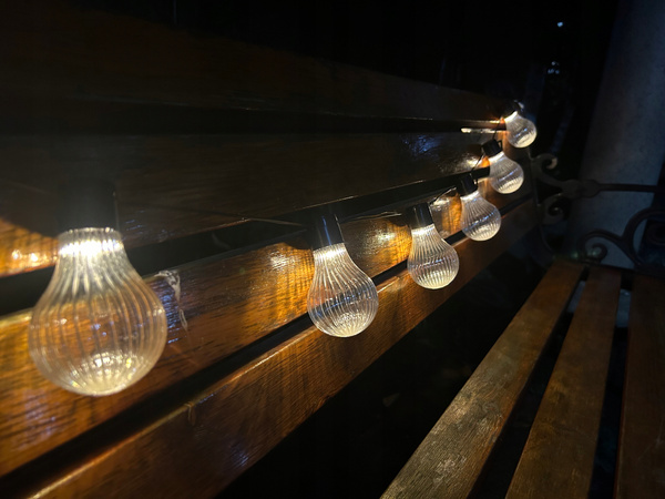 SOLÁRNY ZÁHRADNÝ REŤAZ DĹŽKA 2 + 1,8 M PÁSKY 10 LED TEPLÁ BIELA *3613