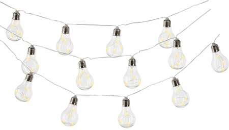 SOLAR GARDEN GARLAND LENGTH 2 + 1.8 M MOZA 10 LED WARM WHITE