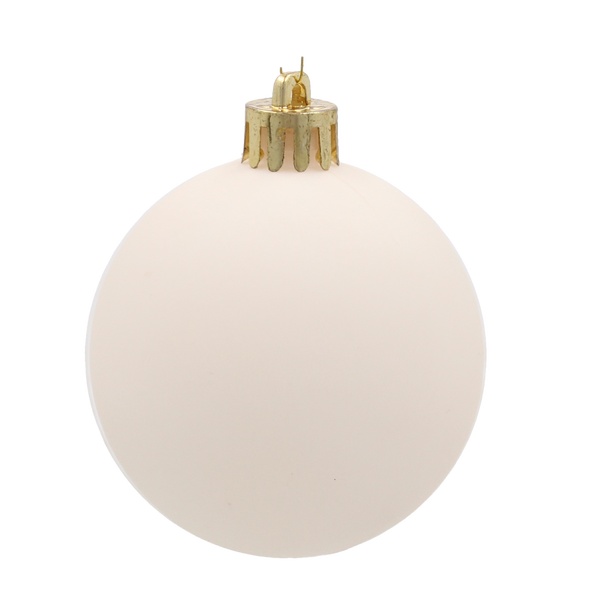 SET OF 9 ORNAMENTS 6 CM CHAMPAGNE/GRAY/WHITE