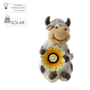 GARDEN FIGURINE – COW WITH FLOWER 19 X 22 X 23 CM LED