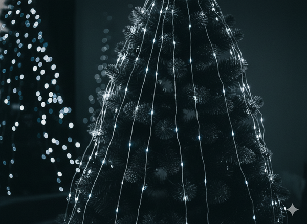 LAMPKI LED DRUCIKI 200L ZIMNY BIAŁY 10 WIĄZEK x 2 M WEWN/ZEWN *1797