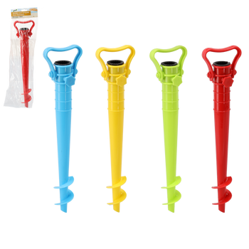 ŠROUBOVACÍ STOJAK POD SLNEČNÍK 38CM MIX FARIEB *8388