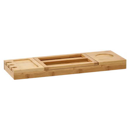 BAMBUSOWA ROZKŁADANA TACA NA WANNĘ 50/92 x 18 x 4 CM *6576