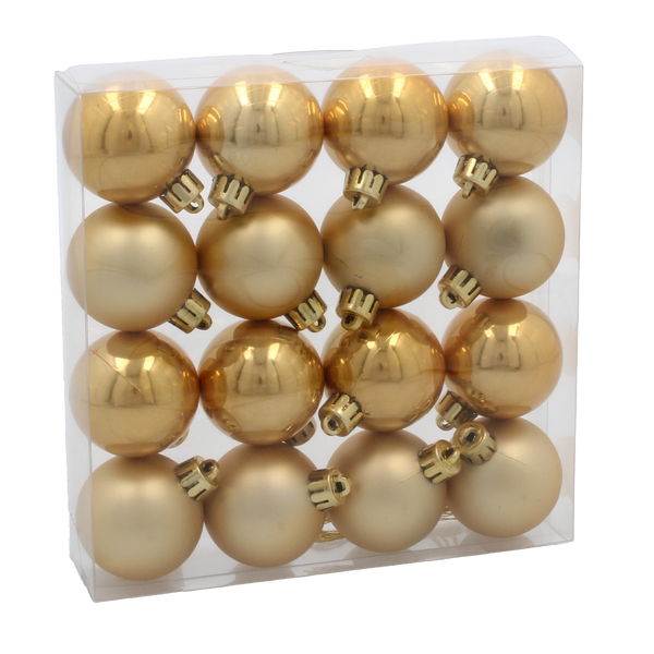 KPL. 16 BOMBEK 4 CM ROȘU / AURII / ARGINTIU *3856