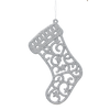 SADA 12 VÁNOČNÍCH OZDOB - BOTY 10 CM ČERVENÉ/ZLATÉ/FRKVENÉ *3553