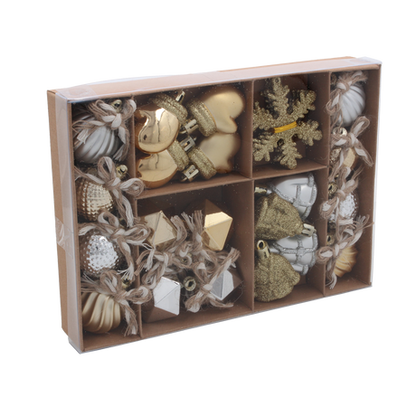 24 CHRISTMAS ORNAMENTS - MIX pack=12sets