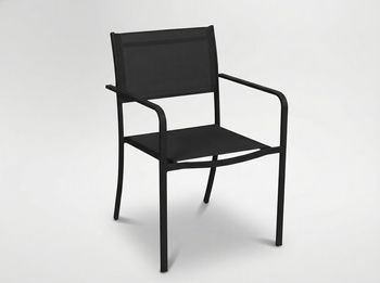 GARDEN CHAIR BLACK 54X55X86CM