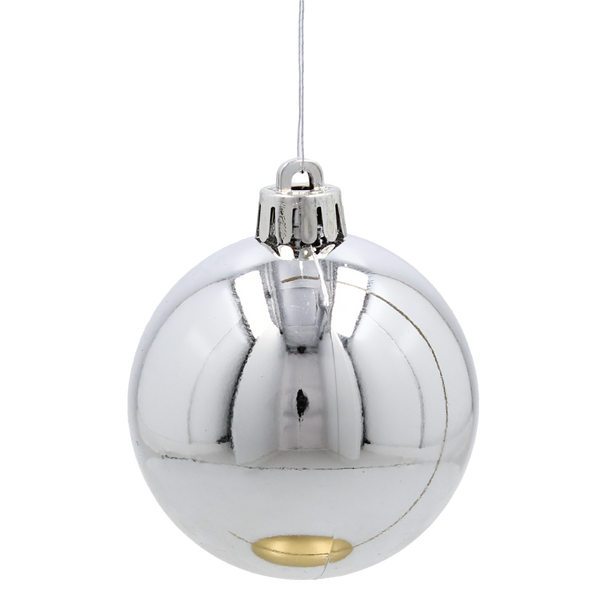 KPL. 20 BOMBEK 6 CM ČERVENÁ / ZLATÁ / STŘÍBRNÁ *3825