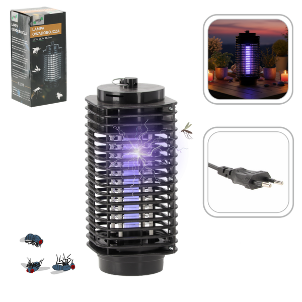 LAMPĂ ANTI-INSECTE 11,3 x 11,3 x 26,5 CM LED *5578