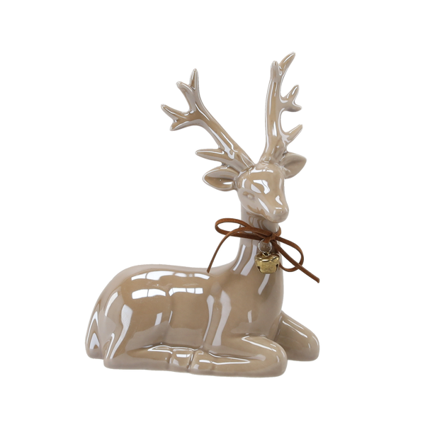 FIGURE OF THE NATIVITY - CERAMIC REINDEER 13 X 6,8 X 17,5 CM pack=2pcs
