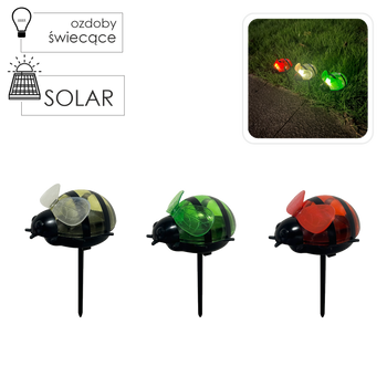LAMPĂ SOLARĂ AMUZANTĂ CU ALBINĂ 7,5 x 6 x 14 CM ALB CALD disp=12buc *5691