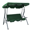 HUŚTAWKA OGRODOWA 170 x 110 x 153 CM CIEMNA ZIELEŃ BEZ POD. Z PODSTAWKAMI NA KUBEK