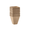 SET OF 18 PEAT FLOWERPOTS 8x8x8 CM
