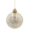 SET OF 16 ORNAMENTS 6 CM CHAMPAGNE/GRAY/WHITE
