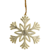 SET OF 3 CHRISTMAS TREE DECORATIONS ELK / SNOWFLAKE / SNOWMAN MIX