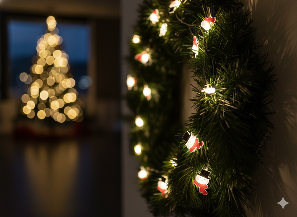 LED LIGHT CHAIN - SNOWMAN 20 L BATTERY-POWERED