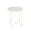 STOLIK KAWOWY OKRĄGŁY 47 x 47 x 50,5 CM BIAŁY *1074