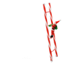 SANTA CLAUS CLIMBING THE LADDER 121 CM