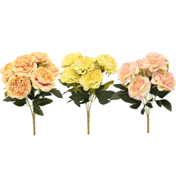 RAMURĂ ARTIFICIALĂ - BUCLE 7 PIVONII 41 CM MIX DE CULORI *4083