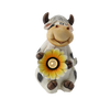GARDEN FIGURINE – COW WITH FLOWER 19 X 22 X 23 CM LED