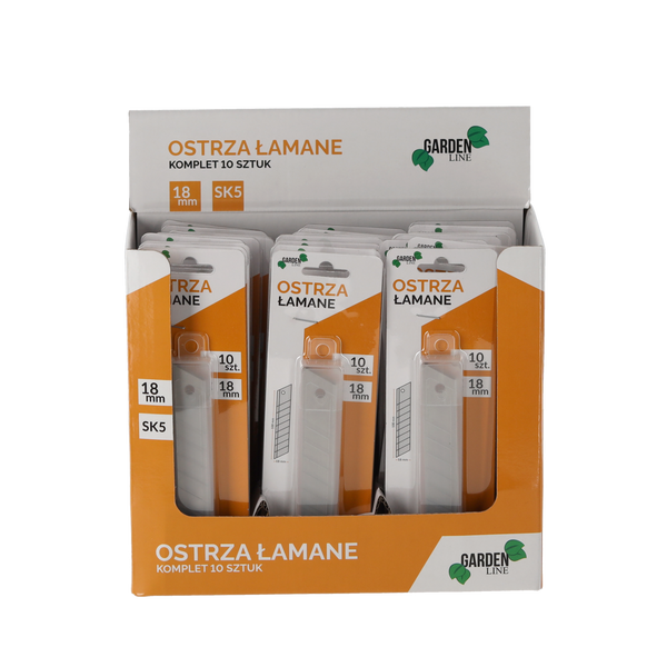 KPL. 10 OSTRÝCH LÁMAVÝCH NOŽŮ 18 MM disp=24kpl *1593