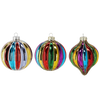 GLASS ORNAMENT BALL DIA 8CM
