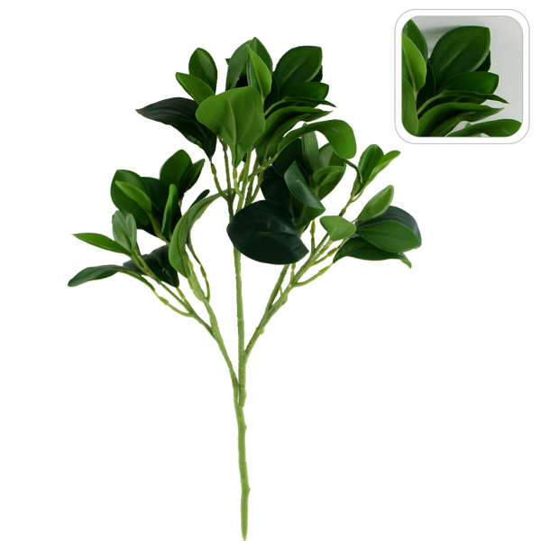 ARTIFICIAL FLOWER - GREEN LEAVES 52 CM
