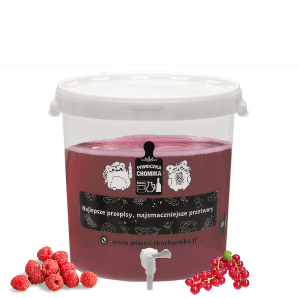 POJEMNIK FERMENTACYJNY / WIADERKO 30L Z POKRYWĄ I KRANIKIEM *5048