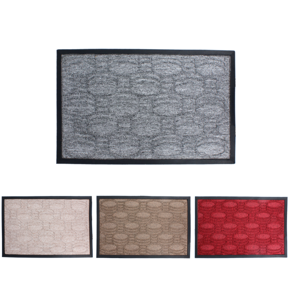 COVOR RECTANGULAR DIN GUMĂ + PP 40x60 MIX DE CULORI *7605