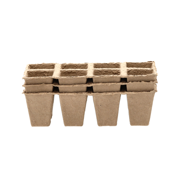 SET OF 3 PALLETS OF PEAT FLOWERPOTS 24,5 x 12,5 x 6 CM