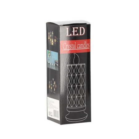 ŚWIECA LED BROKATOWA 19,5CM*4395